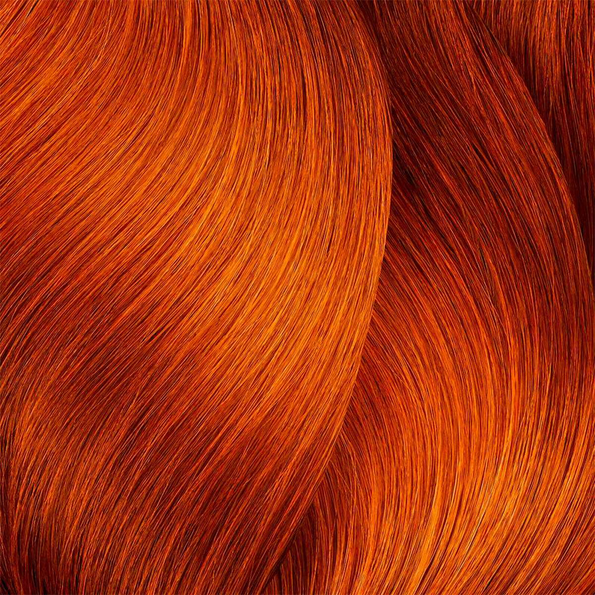 Close-up of red hair strands