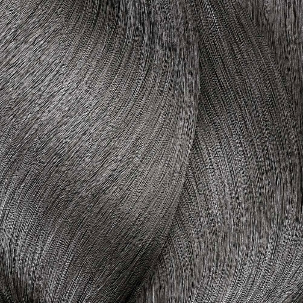 Close-up of gray hair strands