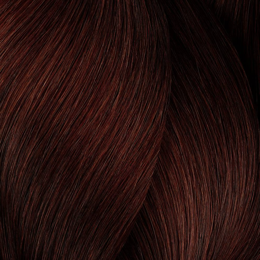 Close-up of dark brown hair strands