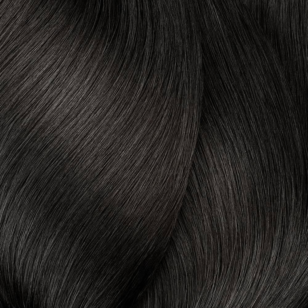 Close-up of dark hair strands