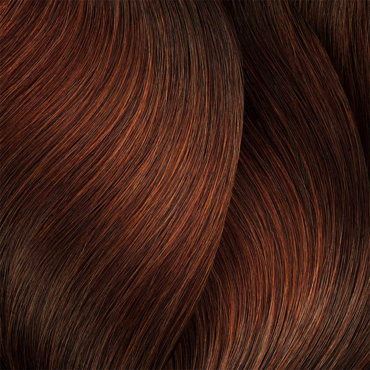 Close-up of wavy brown hair