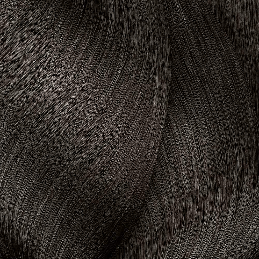 Close-up of dark brown hair strands
