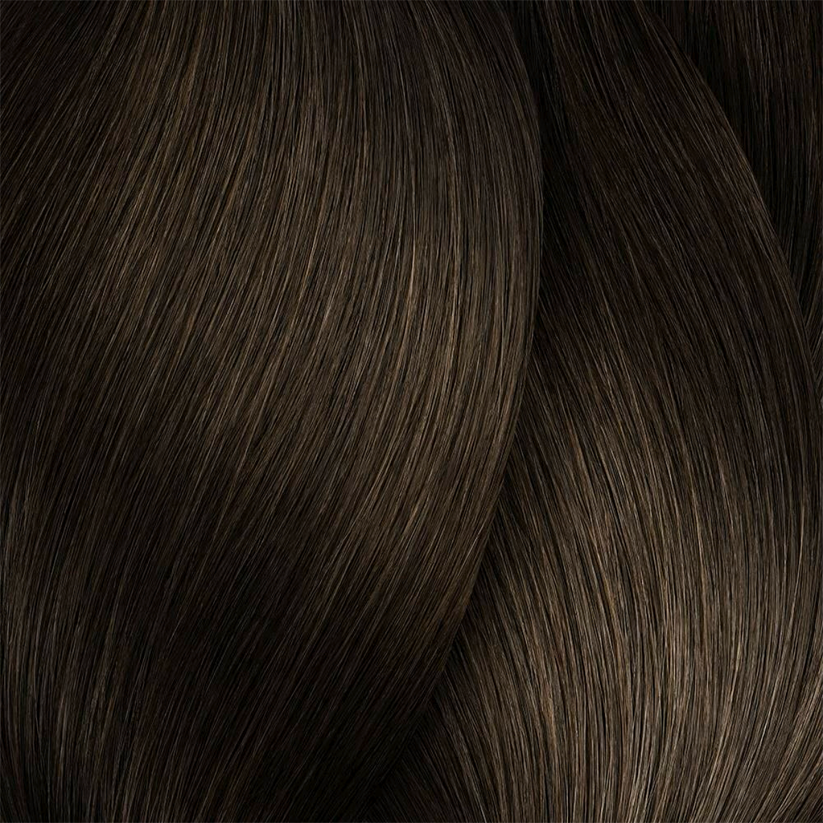 Close-up of dark brown hair strands