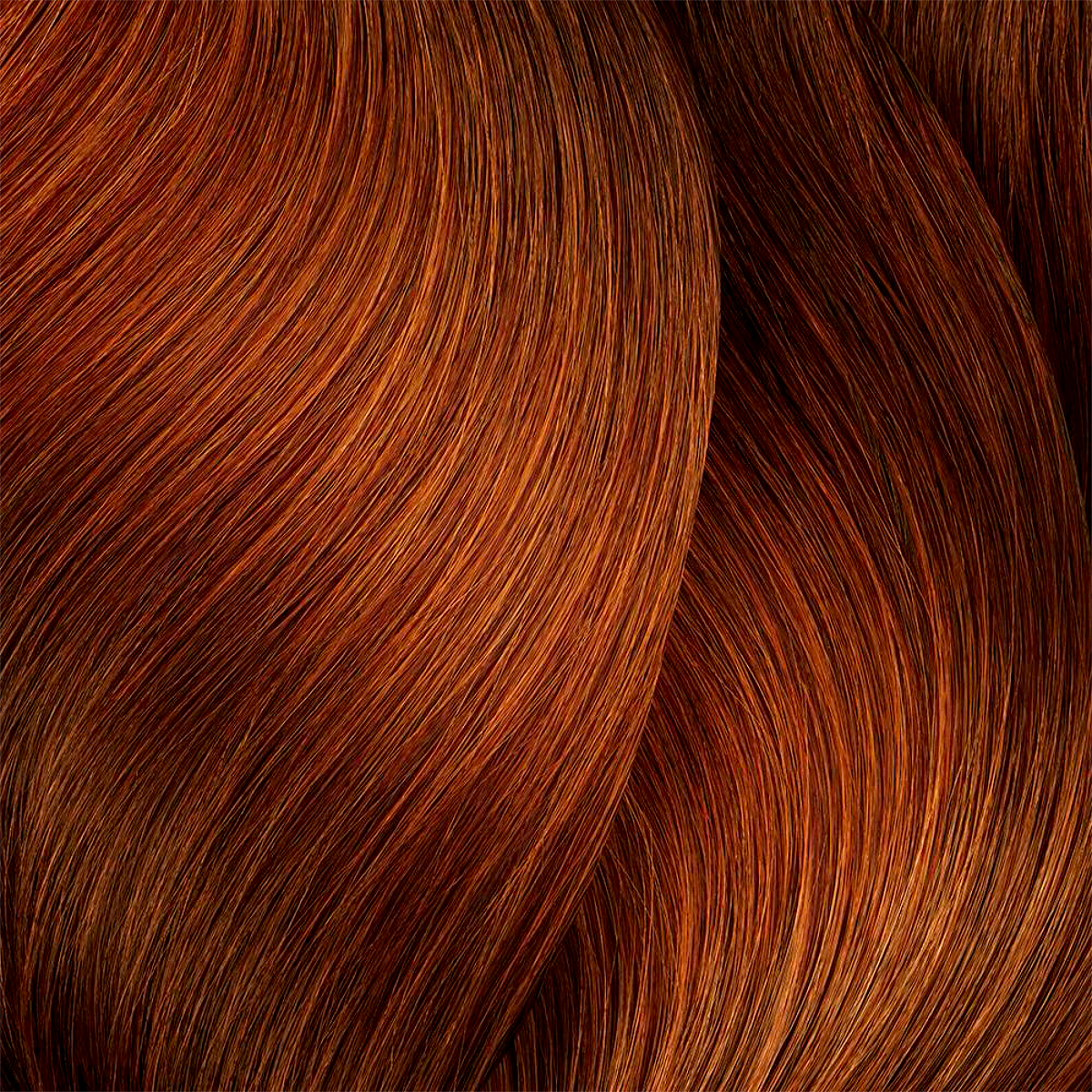 Close-up of wavy brown hair