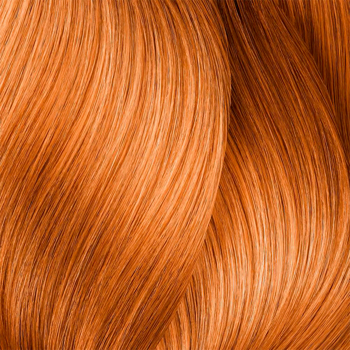 Close-up of smooth, brown hair strands
