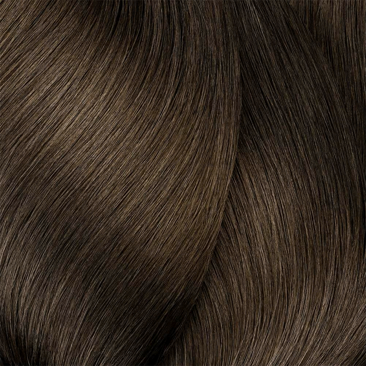 Close-up of dark brown hair strands