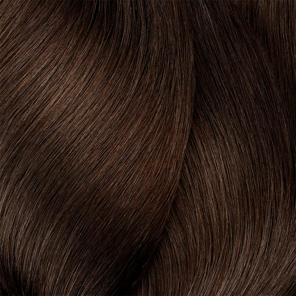 Close-up of dark brown hair strands