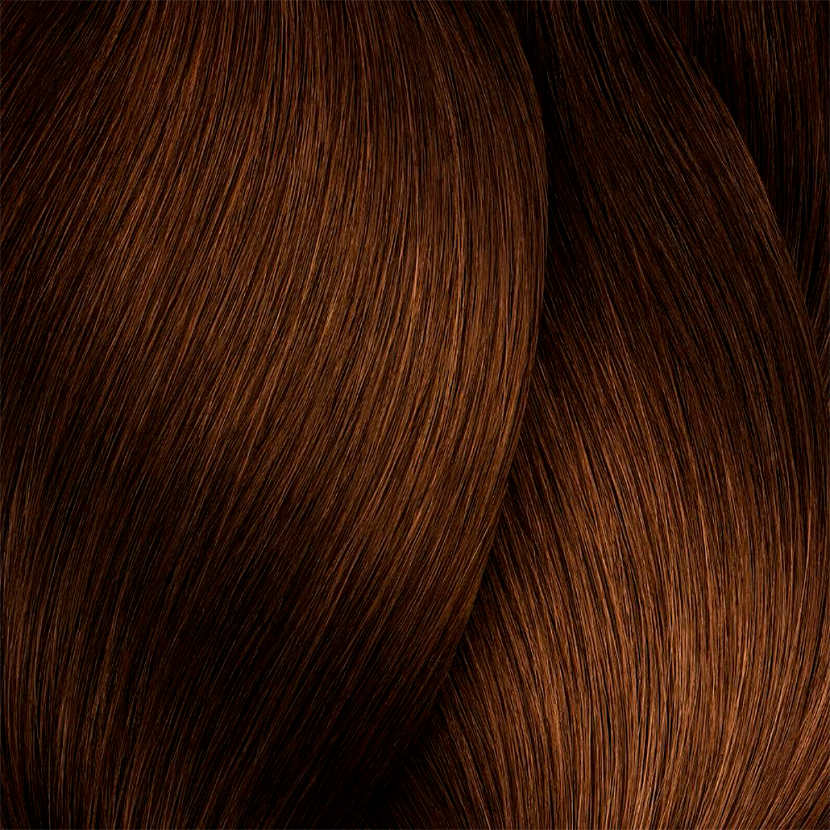 Close-up of dark brown hair strands