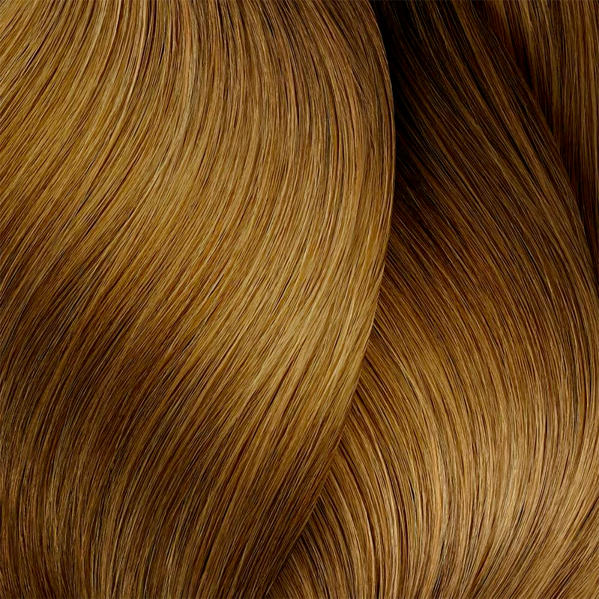 Close-up of wavy brown hair