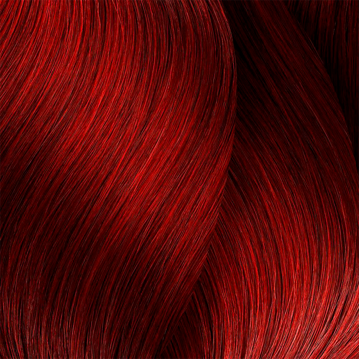 Close-up of red hair strands