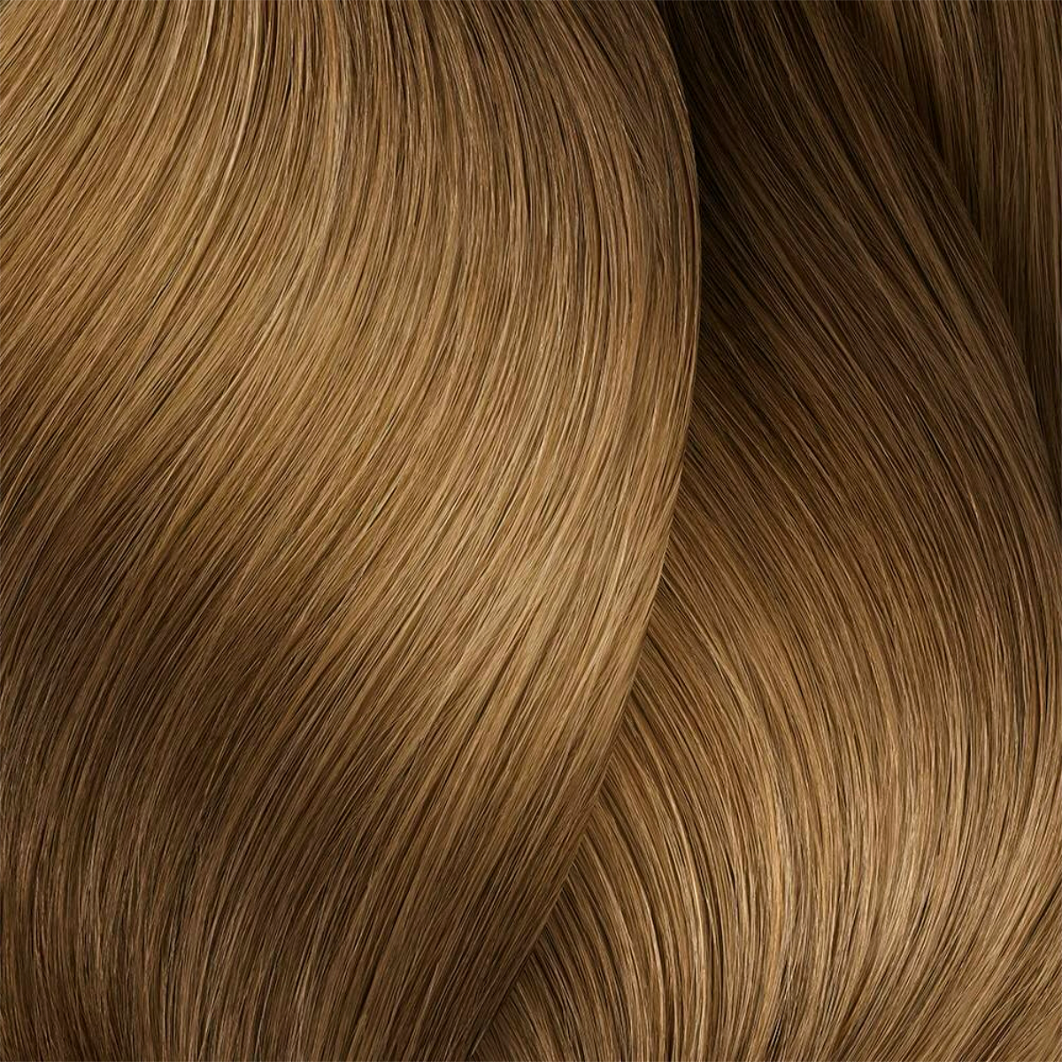 Close-up of wavy brown hair strands