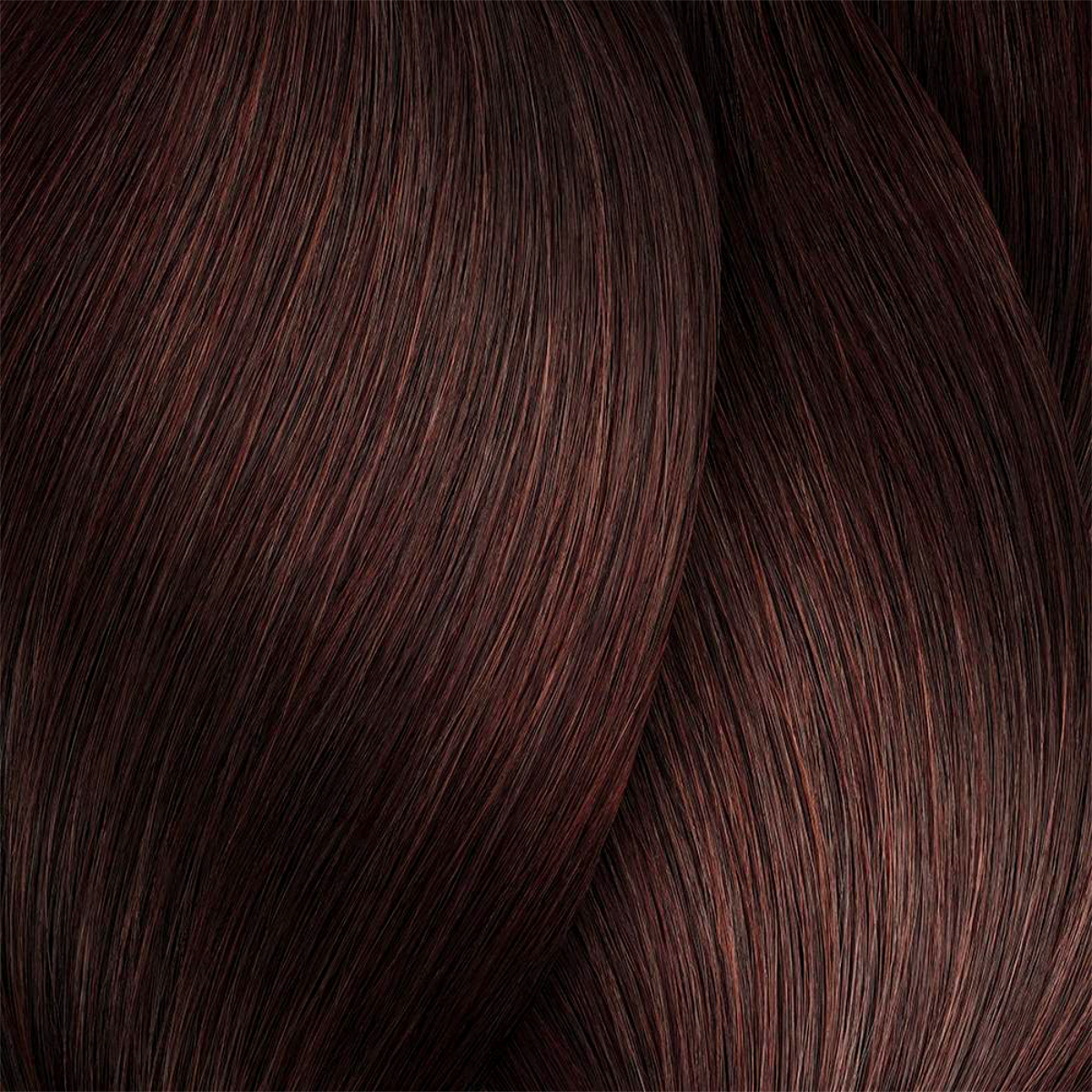 Close-up of dark brown hair strands